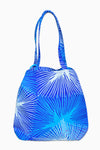 Blue & White (Sky) - Handmade Batik Tote Bag - Starburst Design