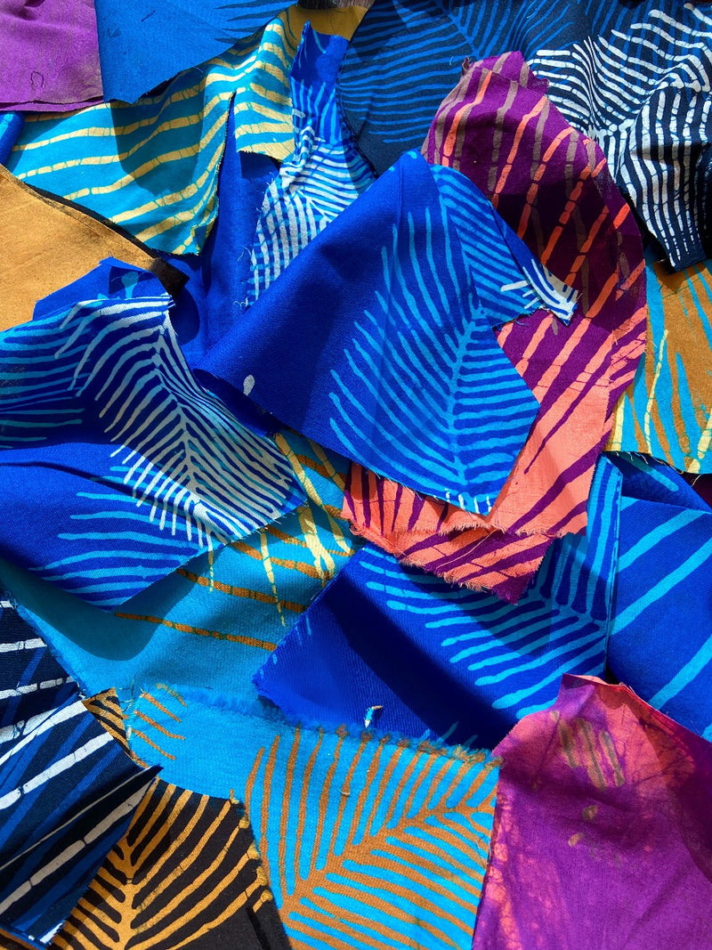 Scrap Bags - Multicoloured - Batik - Cotton Voile